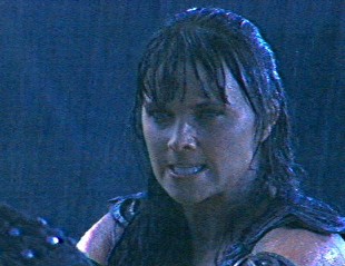 Xena in the rain