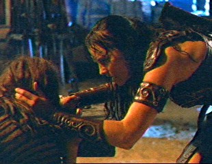 Xena is taking care of Eve andgab